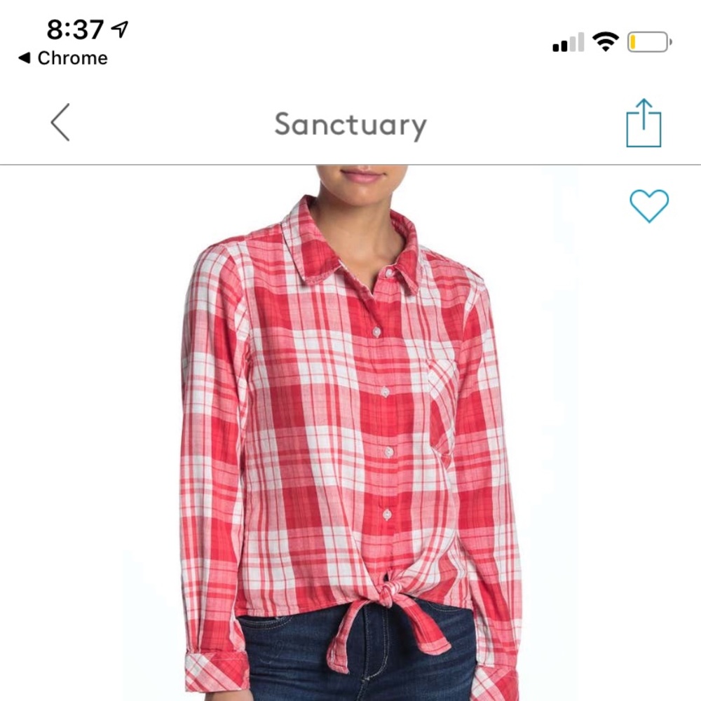 Plaid button down
